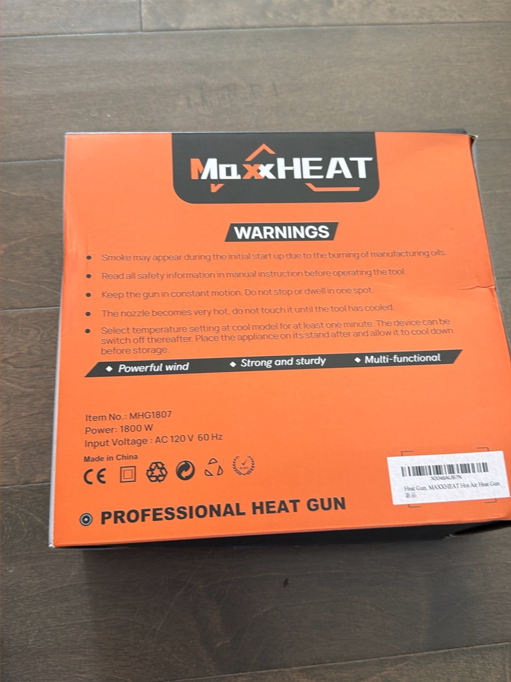 Professional Heat Gun - Orange/Gray - Picture 2 of 2